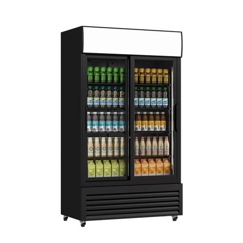 Refrigerator With coulissantes Glass portes - 760Ltr - Unninox