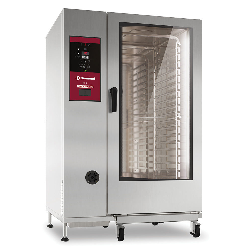 Four électrique vapeur directe et convection, 20xGN2/1+Cleaning