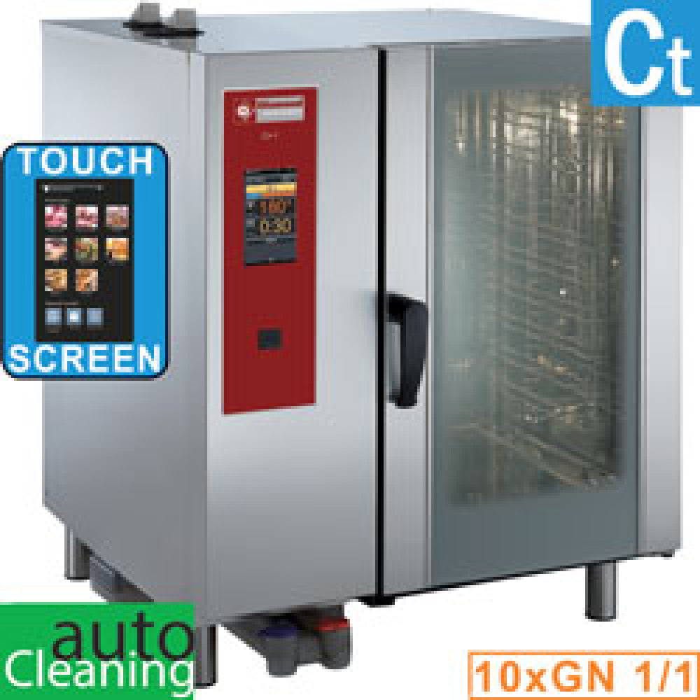 Four gaz "TOUCH" vapeur directe/convection 10x GN 1/1+Cleaning