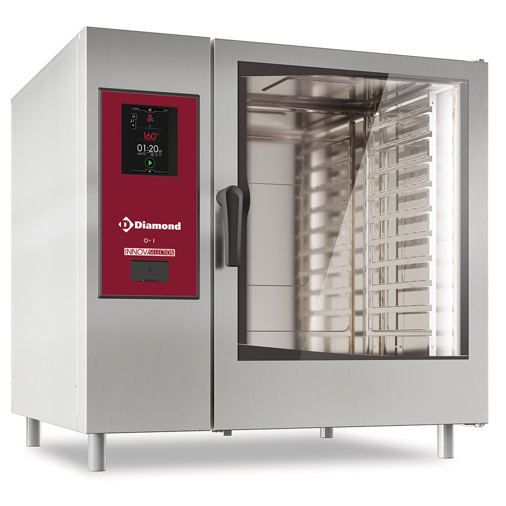 Four électrique "TOUCH" vapeur directe/ convection 12x GN2/1+ Cleaning