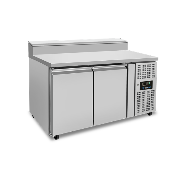 Saladette | 2 portes (1/1 GN) | Top 6× 1/3 GN | +2°C to +8°C | Froid ventilé | Flip Lids - Unninox - image 2