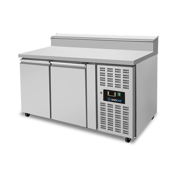 Saladette | 2 portes (1/1 GN) | Top 6× 1/3 GN | +2°C to +8°C | Froid ventilé | Flip Lids - Unninox - image 3