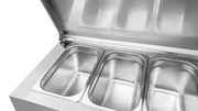Saladette | 2 portes (1/1 GN) | Top 6× 1/3 GN | +2°C to +8°C | Froid ventilé | Flip Lids - Unninox - image 5