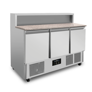 Pizza Workbench, 3-porte (GN 1/1), with 8 × GN 1/6 Top | +2°C to +8°C - Unninox - image 2