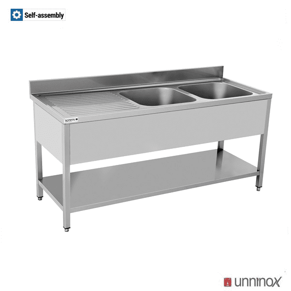 2000x700xH850mm 2 BACs droite - Unninox - image 4