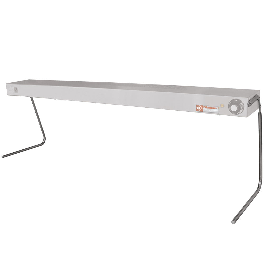 Supports à pont Diamond chauffe-mets, en acier inoxydable, avec design robuste pour maintenir les plats chauds.