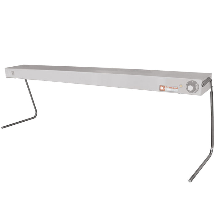 Supports à pont Diamond chauffe-mets, en acier inoxydable, avec design robuste pour maintenir les plats chauds.