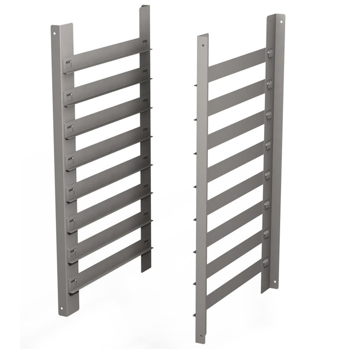 Structures à platines (460x340 mm), 8 niveaux, pour piètement