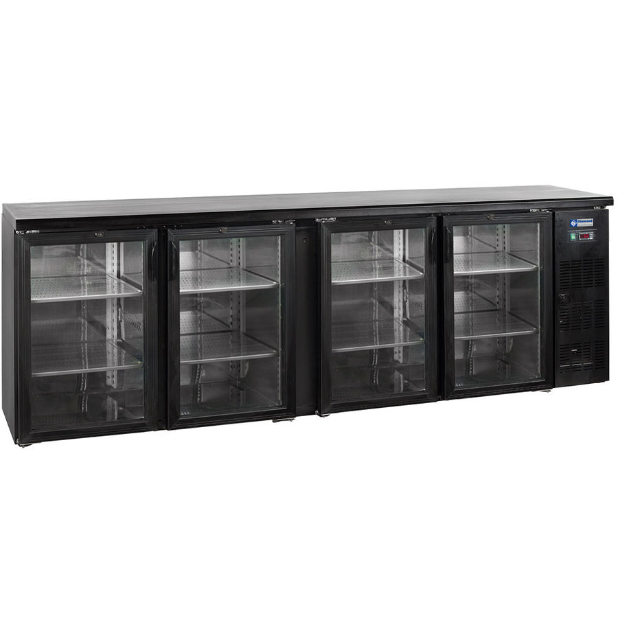 Refroidisseur de bouteilles 4 portes vitrées, 630 litres