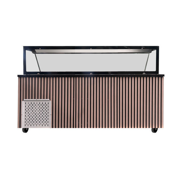 Saladette Workbench – 5x GN 1/1 Capacité - 188x82x85.5cm - Unninox