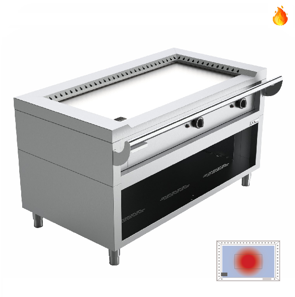Teppanyaki Griddle | gaz | 8.5 kW | gaz - Unninox