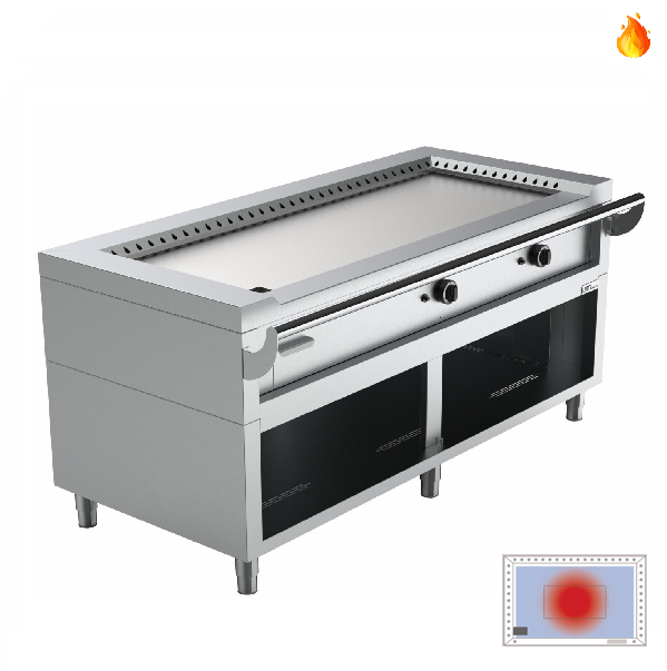 Teppanyaki Griddle | gaz | 17 kW | gaz - Unninox