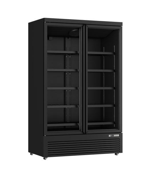 Refrigerator | 1081L | Black | 0°C to +10°C | Fan Cooling | Braked Castors - Unninox - image 2