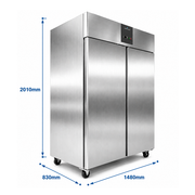 Refrigerator – 2 portes – 1400Ltr - Unninox - image 2