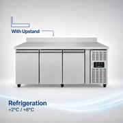 Refrigerated Comptoir – 3 portes – 1790x700x850mm - Unninox