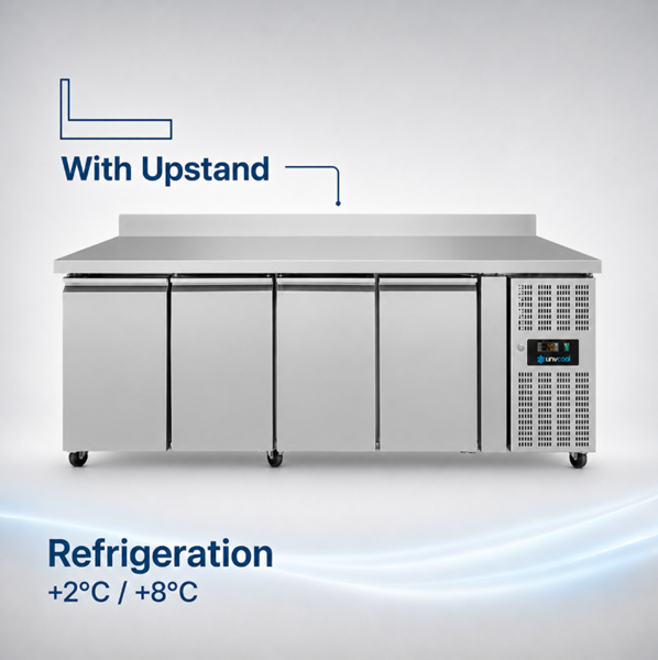 Refrigerated Comptoir – 4 portes – 2230x700x850mm - Unninox