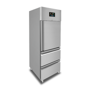Refrigerator – 1 porte – GN 2/1 – 650 Liters – 1 Half porte and 2 Drawers - Unninox - image 2