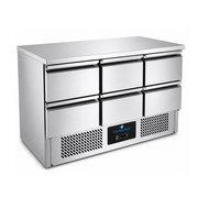 Refrigerated Comptoir 1365x700xH850mm - With 6 drawers - Unninox - image 2