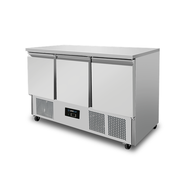 Refrigerated Workbench | 3 portes (1/1 GN) | +2°C / +8°C | 137x70x85(h) cm - Unninox - image 3