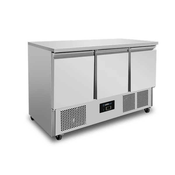 Refrigerated Workbench | 3 portes (1/1 GN) | +2°C / +8°C | 137x70x85(h) cm - Unninox - image 2