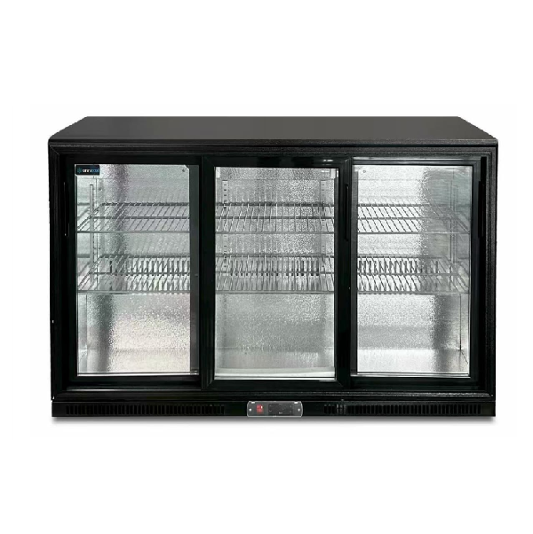 Barréfrigéré Black coulissantes portes – 1350x525xH900mm - Unninox