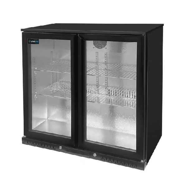 Barréfrigéré Black 2 portes - 900x525xH900mm - Unninox