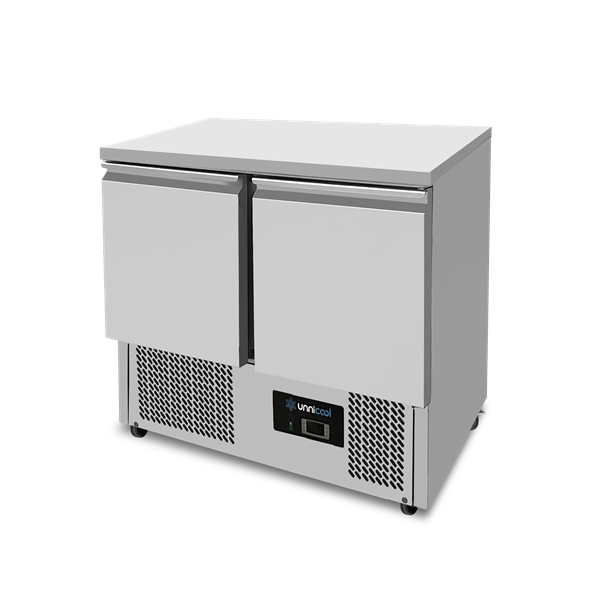 Refrigerated Workbench | 2 portes (1/1 GN) | +2°C / +8°C | 90x70x85(h) cm - Unninox - image 3