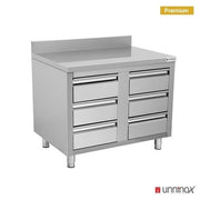 Drawer cabinet with 6 drawers & DOSSERET - Unninox - image 3
