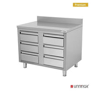 Drawer cabinet with 6 drawers & DOSSERET - Unninox - image 2