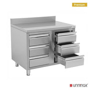 Drawer cabinet with 6 drawers & DOSSERET - Unninox - image 5
