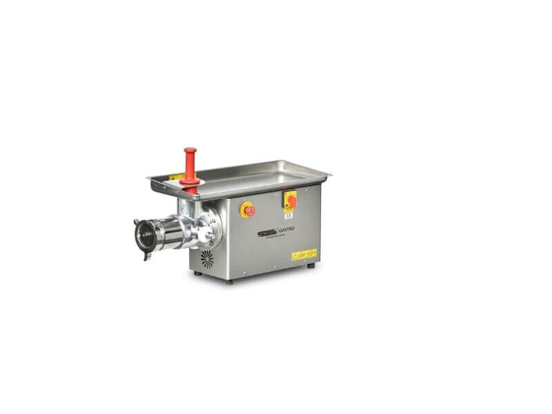 Hachoir à viande professionnel en inox SGS Gastro, tête amovible, 600 kg/h, 2200 W pour usage industriel.