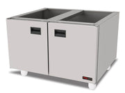 Table de travail inox avec armoire