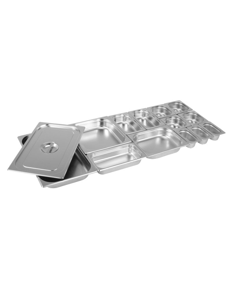Bac gastronorme en inox neutre de la marque Cuistance, dimensions 325x176x65 mm, pour cuisine professionnelle.
