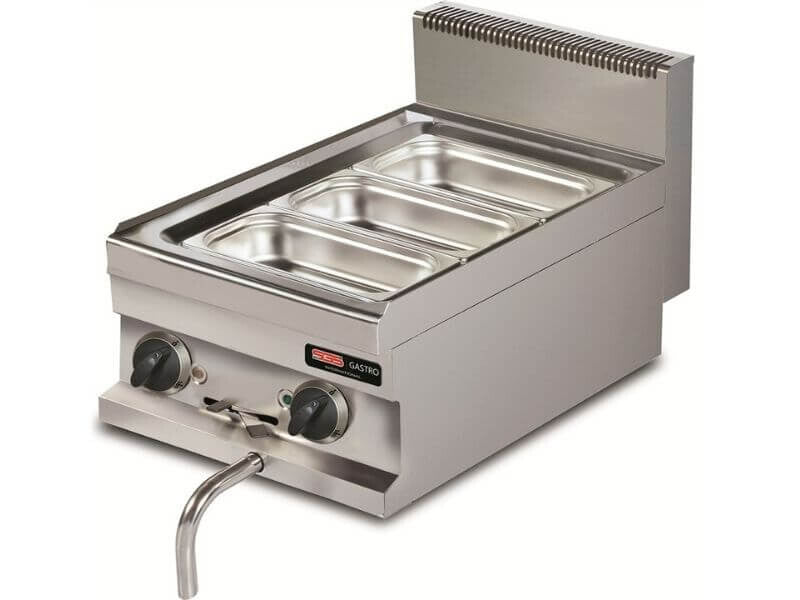 Bain-marie professionnel 21 L 1 kW avec robinet de vidange - SGS-EB711-S - image 1