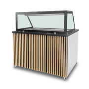 Bain-Marie Comptoir – 3x GN 1/1 – 123 × 82 × 85.5 cm - Unninox
