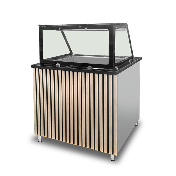Bain-Marie Comptoir – 2x GN 1/1 – 88 × 82 × 85.5 cm - Unninox