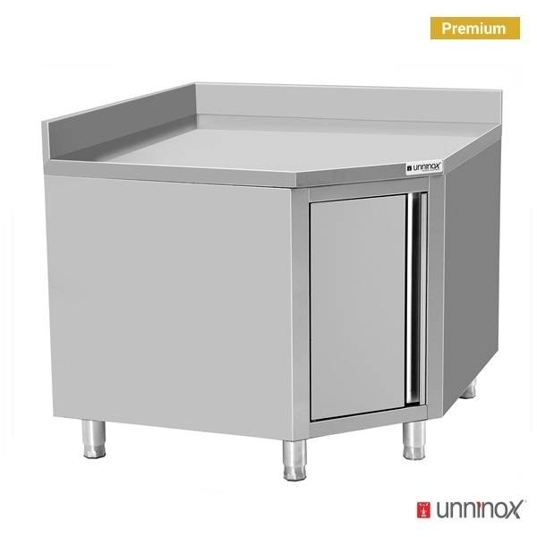 Table de travail Corner With porte + DOSSERET 1000×600 - Unninox