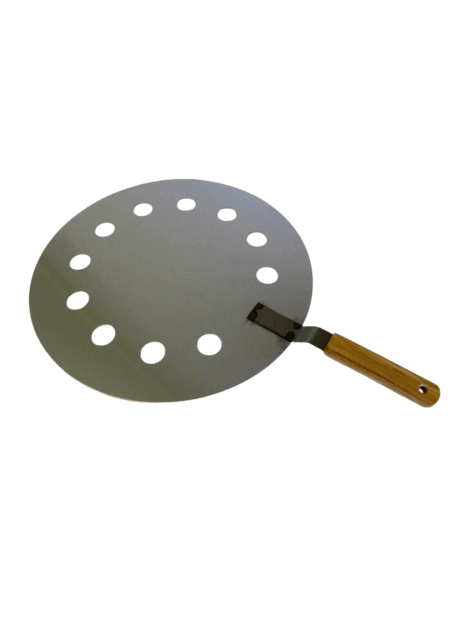 Couvercle de four tandoor à gaz SHAAN, pièce détachée pour four tandoori, en métal noir avec poignée.