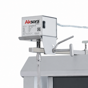Machine à kebab électrique professionnelle AKSORA avec 4 feux et moteur haut pour cuisson efficace.