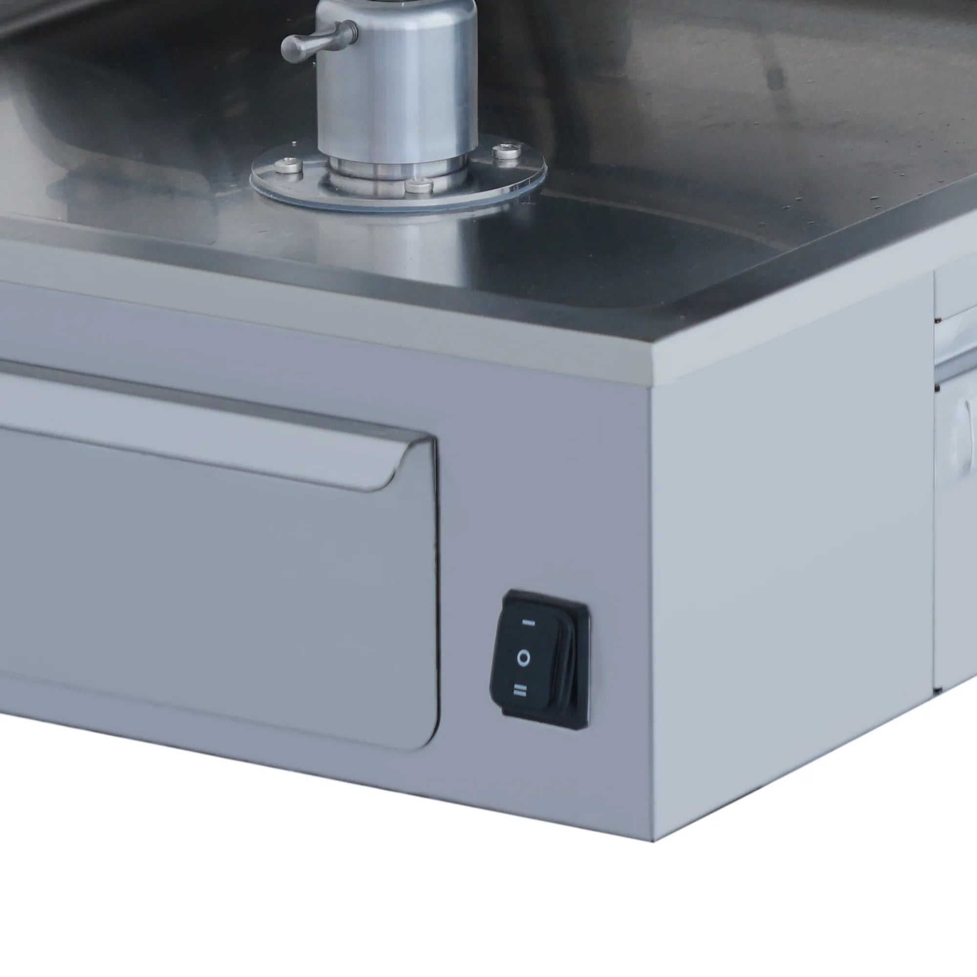 AKS-MKEB-03 | Machine à kebab électrique 3 feux – 30 kg – moteur inférieur – vue 9