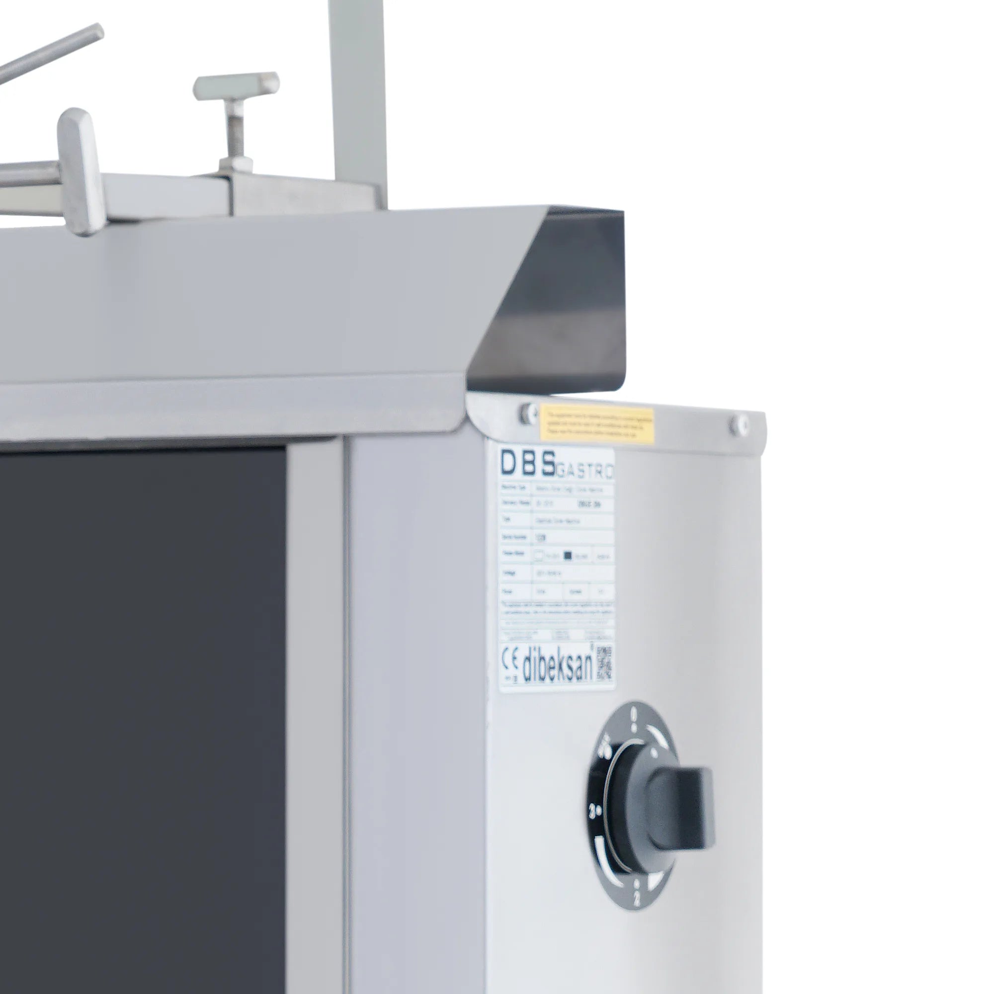 AKS-MKEH-04 | Machine à kebab électrique 4 feux – 50 kg – moteur supérieur – vue 4