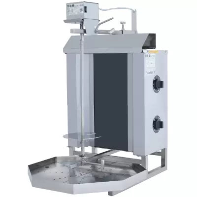 Machine à Kebab 2 Feux Électrique Moteur Haut - AKSORA