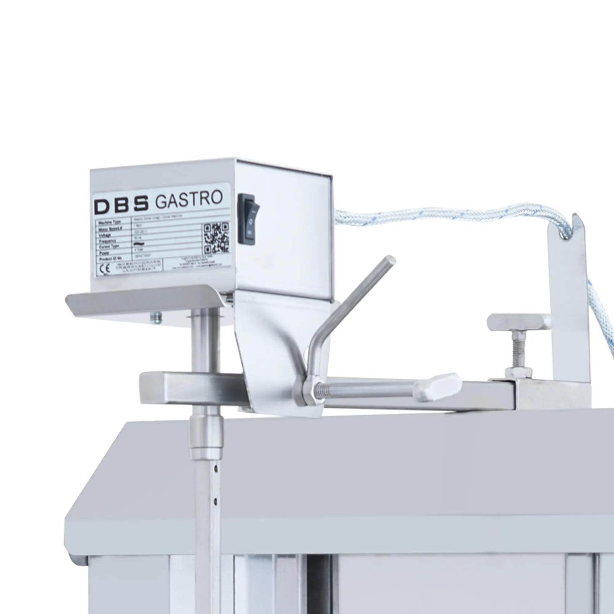 AKS-MKGH-03 | Machine à kebab à gaz 3 feux – 25 kg – moteur supérieur – vue 3