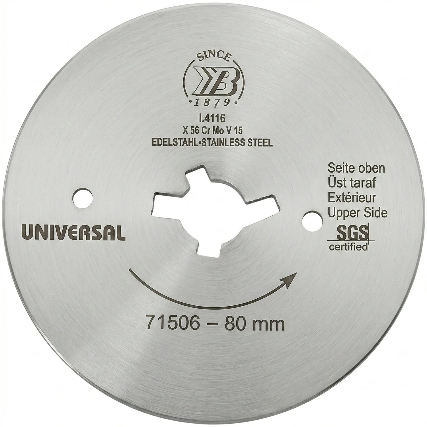 Lame Lisse Ø80 mm pour Couteau à Kebab JET 80 - AKSORA