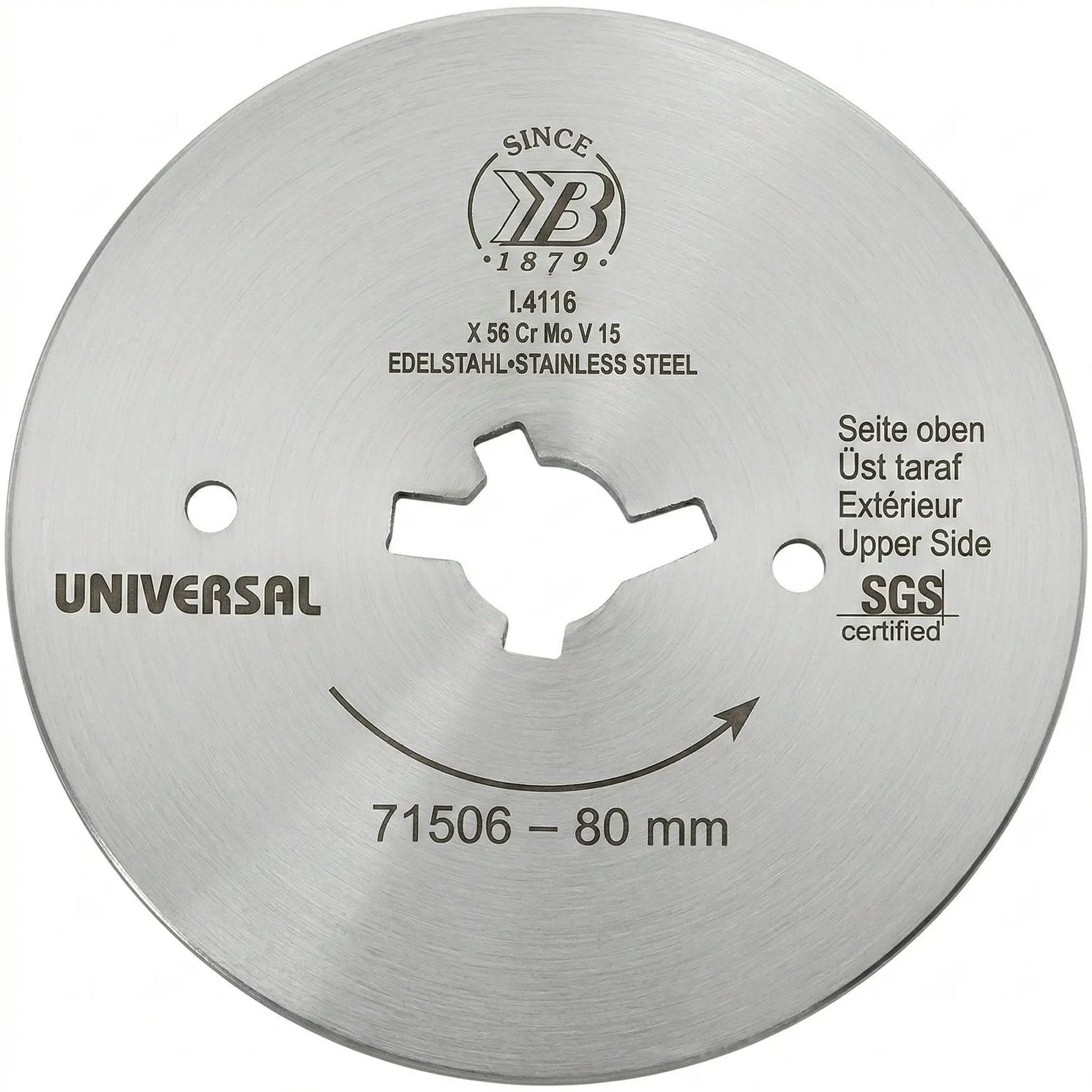 Lame Lisse Ø80 mm pour Couteau à Kebab JET 80 - AKSORA