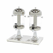 Distributeur de boissons MAXIMA, 2 x 8 L, avec tube de refroidissement central, fonctionne sans électricité, idéal pour événements.