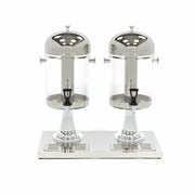 Dispensateur de boissons - 2 x 8 L - tube de refroidissement central - fonctionne sans électricité