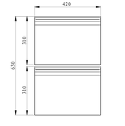 DRAWERSET 1/2 STANDARD - Unninox - image 2