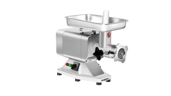 Hachoir à viande professionnel SGS Gastro Ecoline 120-230 V, 0,85 kW, en acier inoxydable, pour une utilisation en cuisine commerciale.