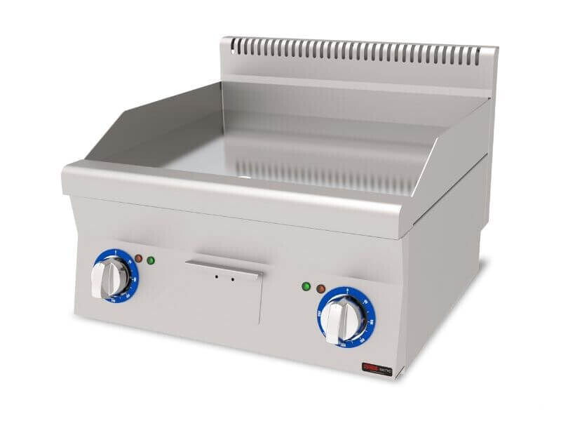 Plaque de cuisson électrique chrome dur – lisse – 6 kW – Série 600 - SGS-AEI-660-CR